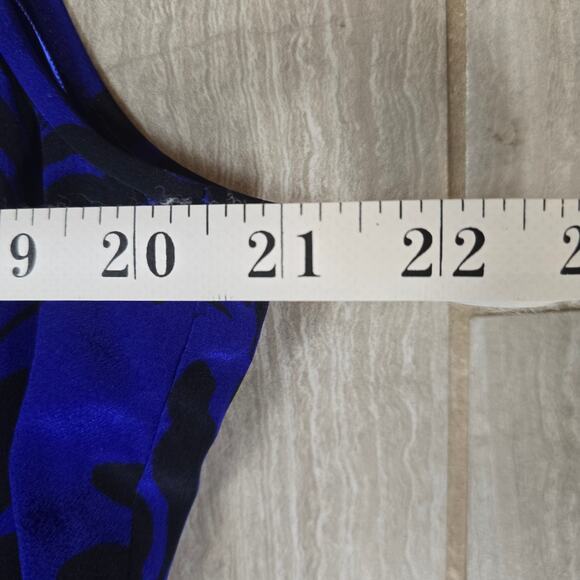 Diane von Furstenberg Royal Blue Printed Silk Sleeveless Jumpsuit $495 - Picture 6 of 11